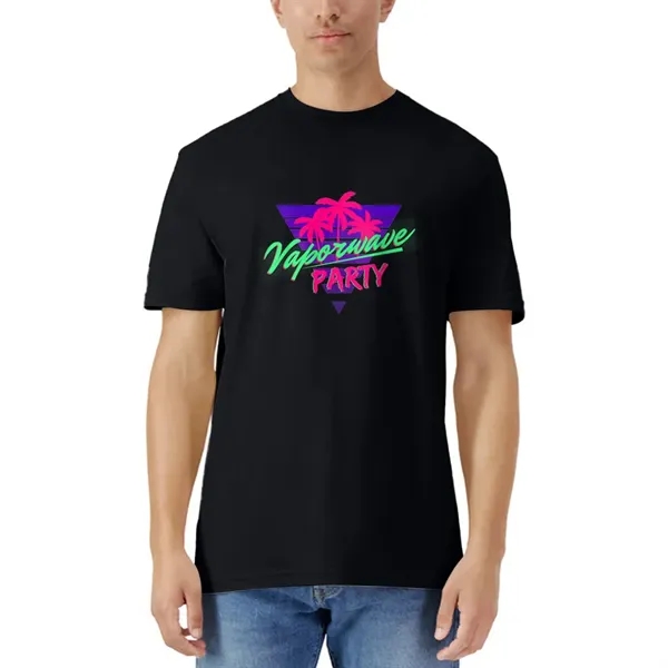 Unisex cotton t-shirt with short sleeves, rib collar and tear-away label,... from ASI 39552 BEL Promo