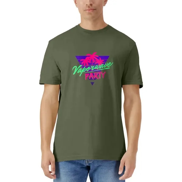 Unisex cotton t-shirt with short sleeves, rib collar and tear-away label,... from ASI 39552 BEL Promo