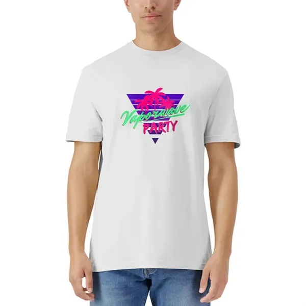 Unisex cotton t-shirt with short sleeves, rib collar and tear-away label,... from ASI 39552 BEL Promo