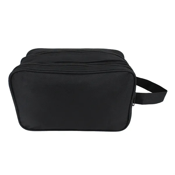 10.5"W x 6.5"H x 5.5"G toiletry bag with 2 main zipper... from ASI 37980 Bagworld