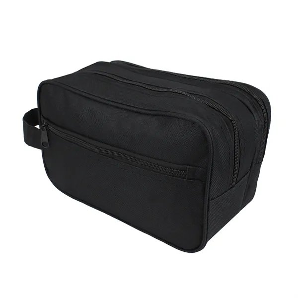 10.5"W x 6.5"H x 5.5"G toiletry bag with 2 main zipper... from ASI 37980 Bagworld