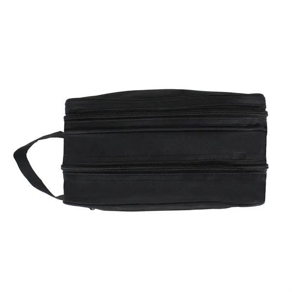 10.5"W x 6.5"H x 5.5"G toiletry bag with 2 main zipper... from ASI 37980 Bagworld