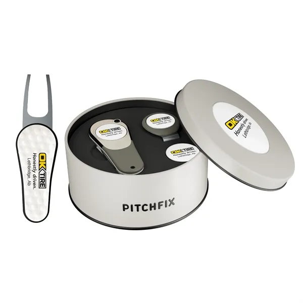 Golf gift set with divot tool, hat clip and ball market... from ASI 52263 EMT
