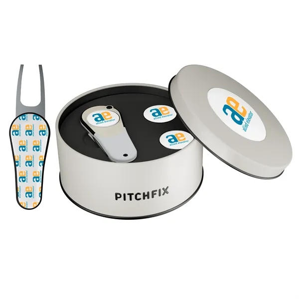 Golf gift set with divot repair too and two ball markers... from ASI 52263 EMT