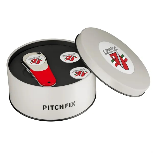 Golf gift set with divot tool and ball markers in gray... from ASI 52263 EMT