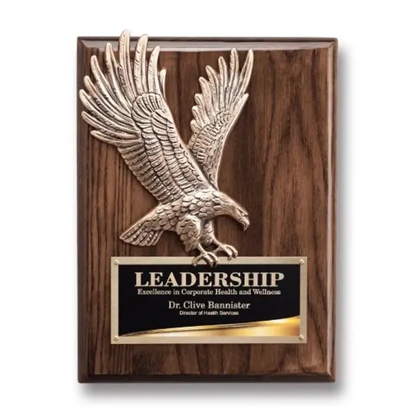 Supremacy Plaque - Antique Bronze/Walnut 9"x12"... from ASI 84592 St Regis Group / R S Owens & Co Inc