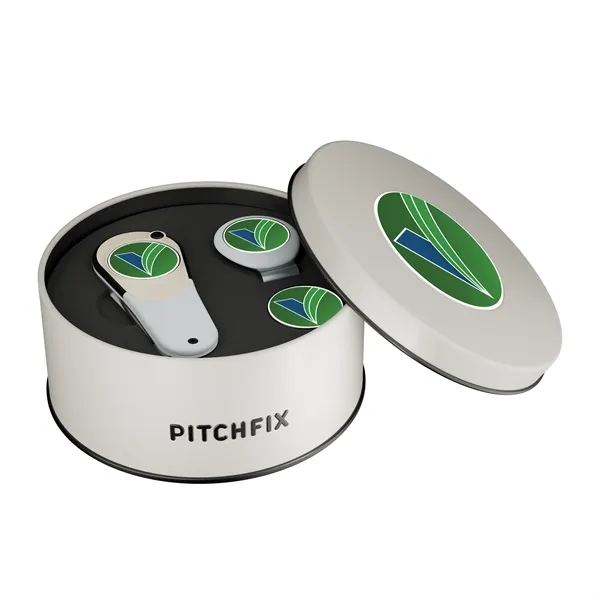 Golf gift set with divot repair tool and hat clip with... from ASI 52263 EMT