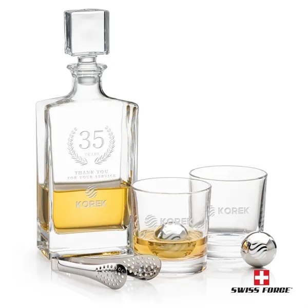 Hallsboro Decanter Set & Ice Balls... from ASI 84592 St Regis Group