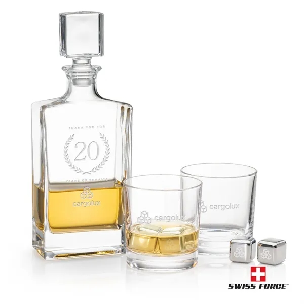 Hallsboro Decanter Set & Ice Cubes... from ASI 84592 St Regis Group