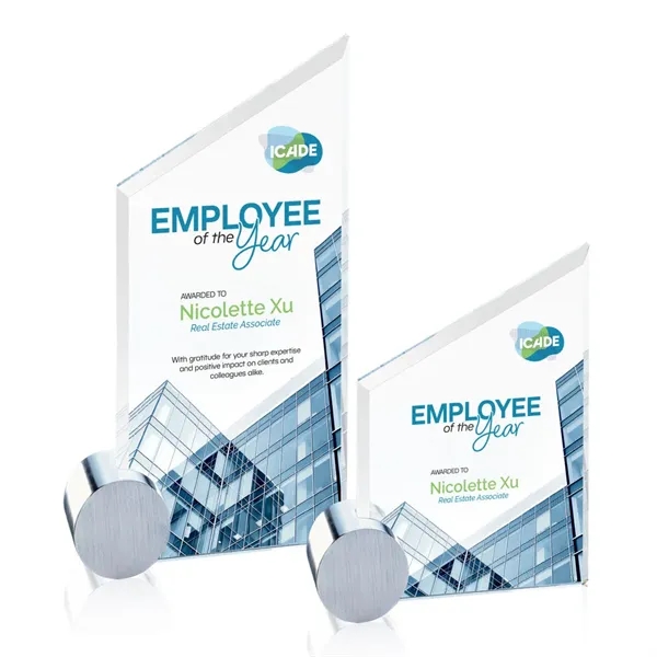 Cooper VividPrint™ Award -  Starfire/Chrome Circle... from ASI 84592 St Regis Group / St Regis