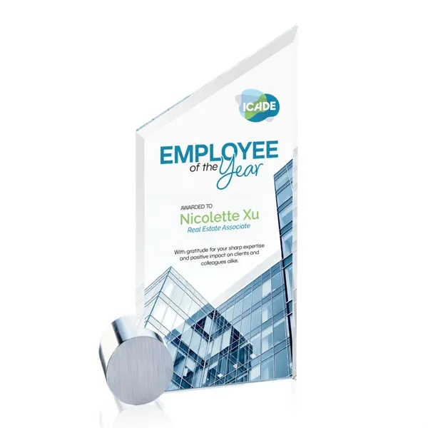 Cooper VividPrint™ Award -  Starfire/Chrome Circle... from ASI 84592 St Regis Group / St Regis