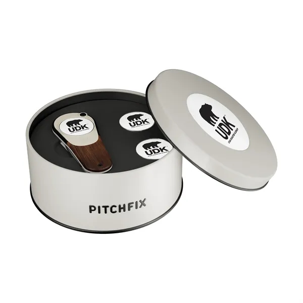 Gift set with divot tool and pair of ball markers in... from ASI 52263 EMT