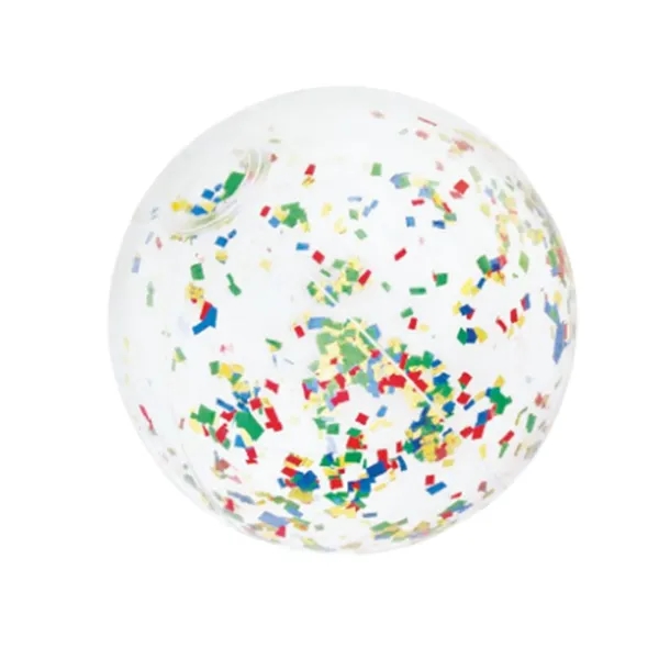 Clear inflatable confetti or Glitter beach ball with colorful paper/Glitter inside.... from ASI 57705 Goodview Industries Co Inc / Goodview Industries