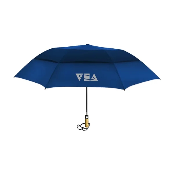 58" umbrella with a wooden handle and wrist strap.... from ASI 98360 WOWLine