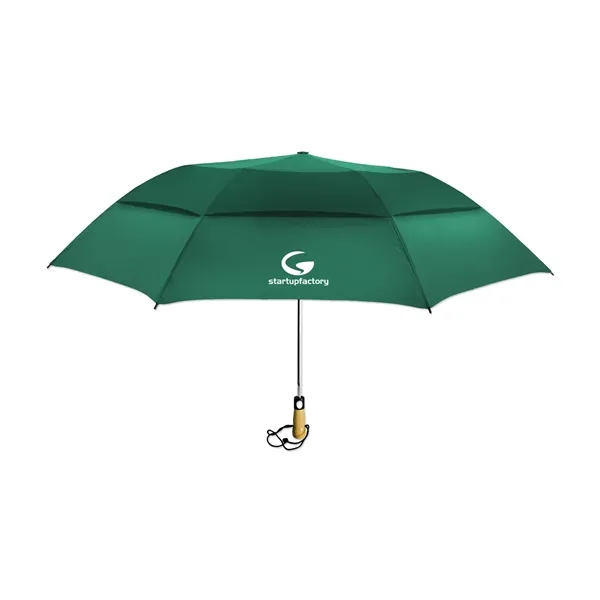 58" umbrella with a wooden handle and wrist strap.... from ASI 98360 WOWLine