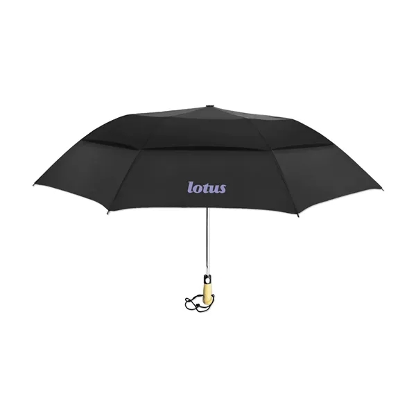 58" umbrella with a wooden handle and wrist strap.... from ASI 98360 WOWLine