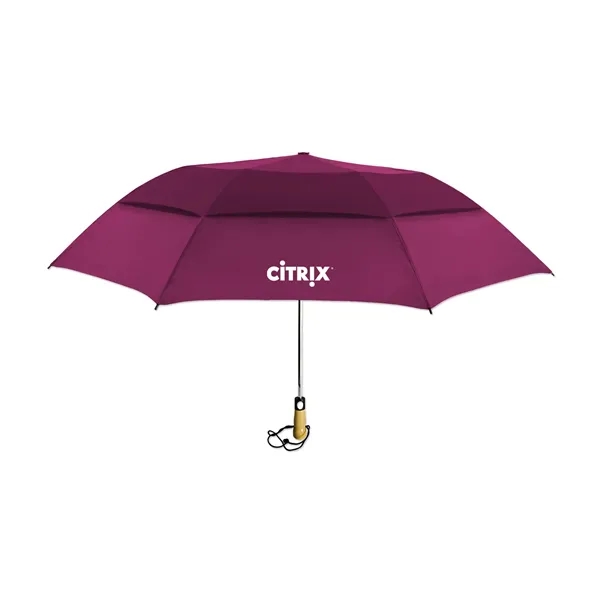 58" umbrella with a wooden handle and wrist strap.... from ASI 98360 WOWLine