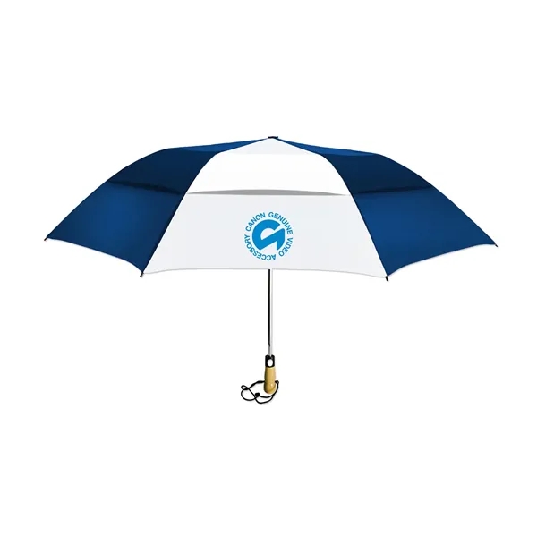 58" umbrella with a wooden handle and wrist strap.... from ASI 98360 WOWLine