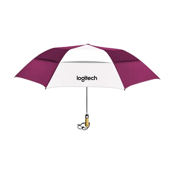 58" umbrella with a wooden handle and wrist strap.... from ASI 98360 WOWLine