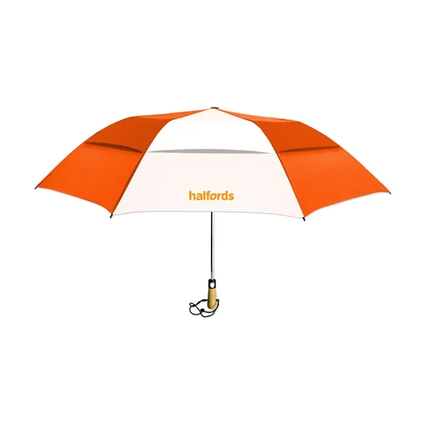 58" umbrella with a wooden handle and wrist strap.... from ASI 98360 WOWLine