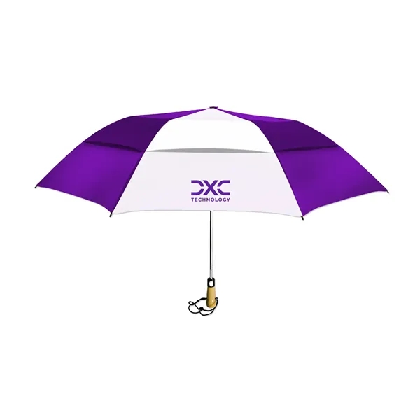 58" umbrella with a wooden handle and wrist strap.... from ASI 98360 WOWLine