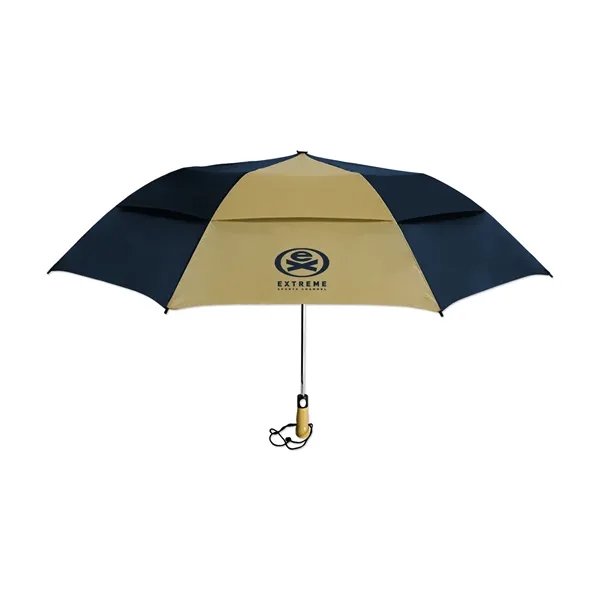 58" umbrella with a wooden handle and wrist strap.... from ASI 98360 WOWLine