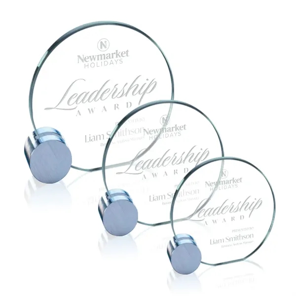 Award - Jade/Chrome Circle .... from ASI 84592 St Regis Group / Prestige Glass