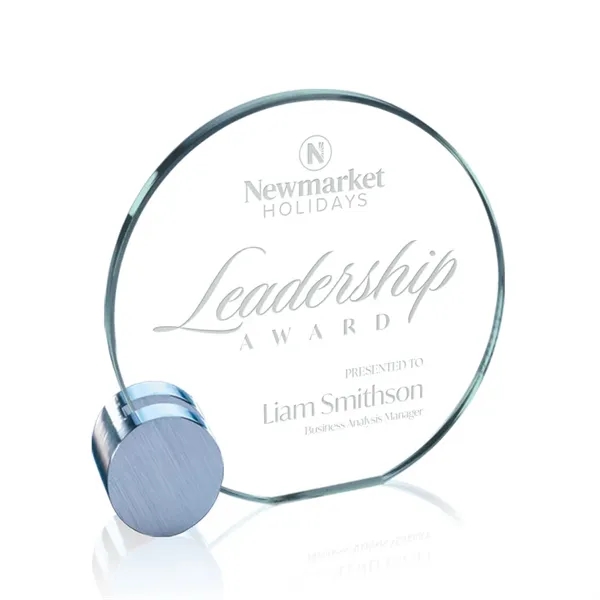 Award - Jade/Chrome Circle .... from ASI 84592 St Regis Group / Prestige Glass