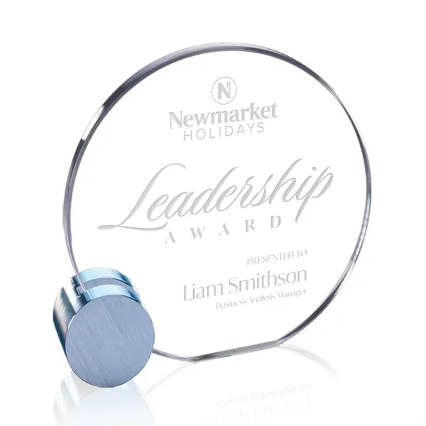 Award - Starfire/Chrome Circle.... from ASI 84592 St Regis Group / Prestige Glass