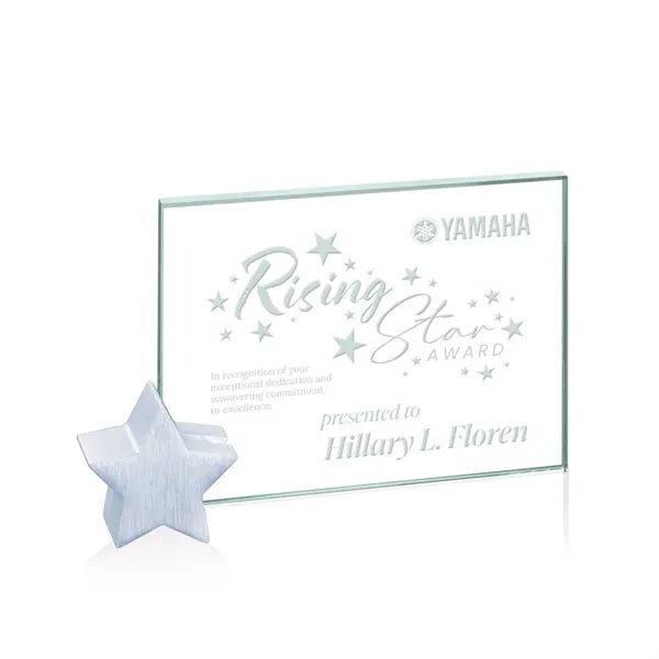 The Bermuda Award is a starfire or jade glass rectangle supported... from ASI 84592 St Regis Group / Prestige Glass