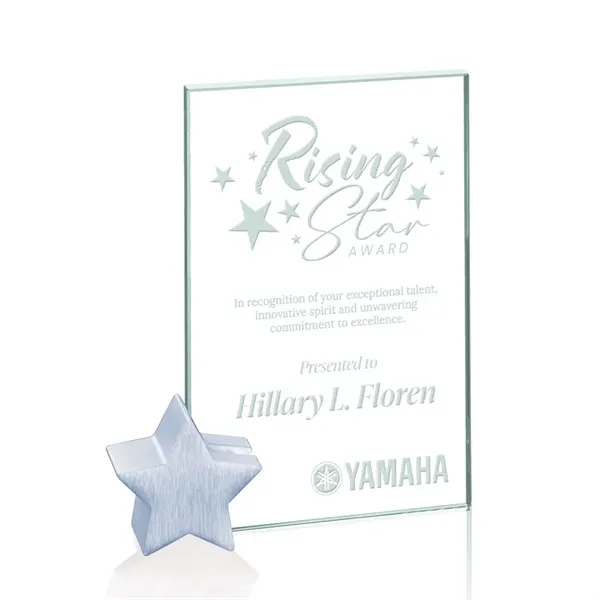 The Bermuda Award is a starfire or jade glass rectangle supported... from ASI 84592 St Regis Group / Prestige Glass