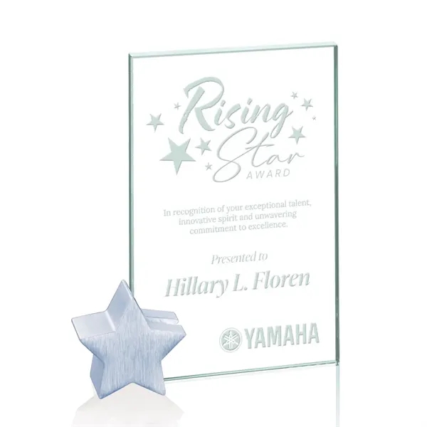 The Bermuda Award is a starfire or jade glass rectangle supported... from ASI 84592 St Regis Group / Prestige Glass