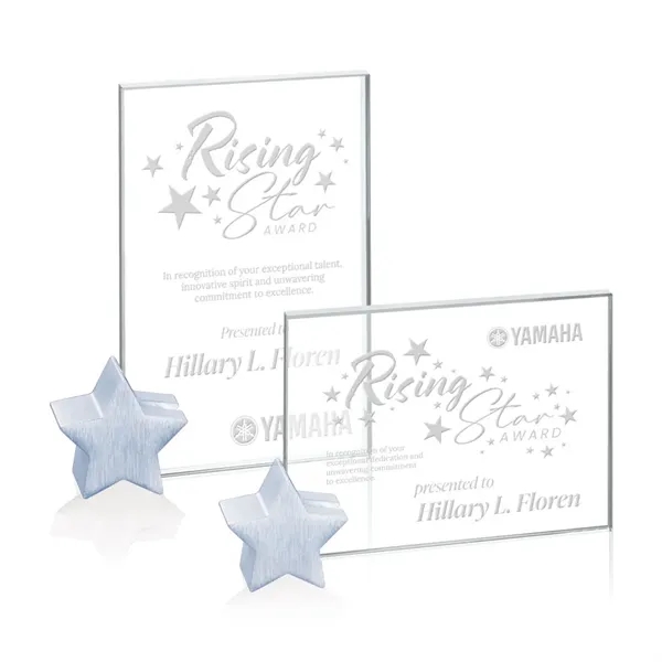 The Bermuda Award is a starfire or jade glass rectangle supported... from ASI 84592 St Regis Group / Prestige Glass