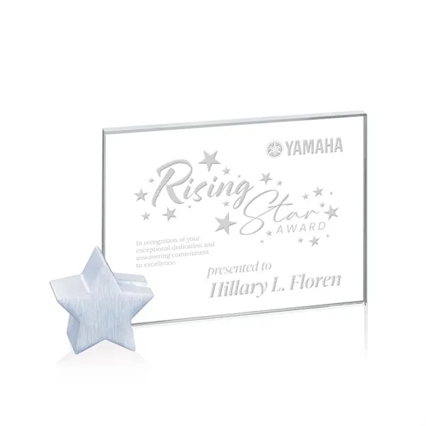 The Bermuda Award is a starfire or jade glass rectangle supported... from ASI 84592 St Regis Group / Prestige Glass