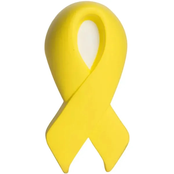 Awareness ribbon shaped stress reliever made of polyurethane foam.... from ASI 34415 Alpi International LTD
