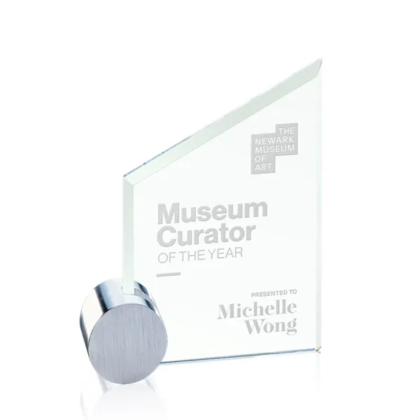 The Cooper features a slant topped jade glass upright with beveled... from ASI 84592 St Regis Group / Prestige Glass