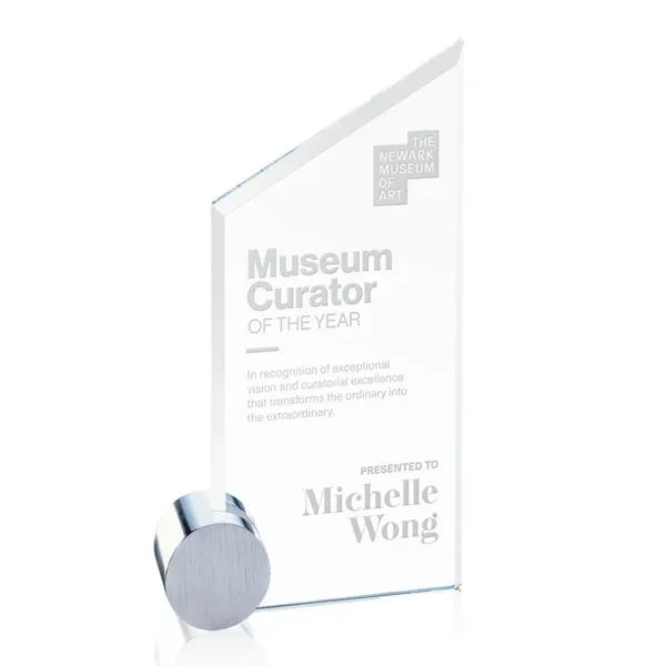 The Cooper features a slant topped starfire crystal upright with beveled... from ASI 84592 St Regis Group / Prestige Glass