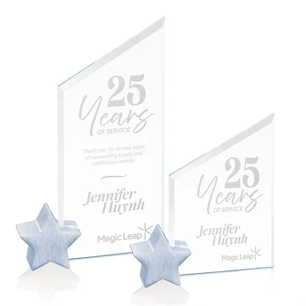 The Cooper features a slant topped 3/8" thick jade or starfire... from ASI 84592 St Regis Group / Prestige Glass