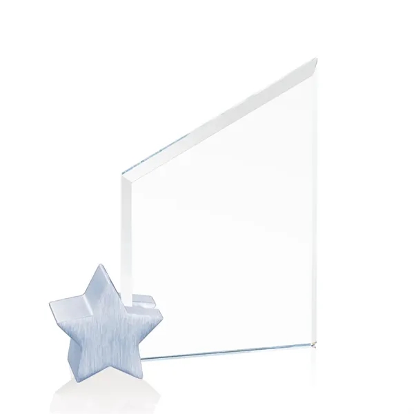 The Cooper features a slant topped 3/8" thick jade or starfire... from ASI 84592 St Regis Group / Prestige Glass