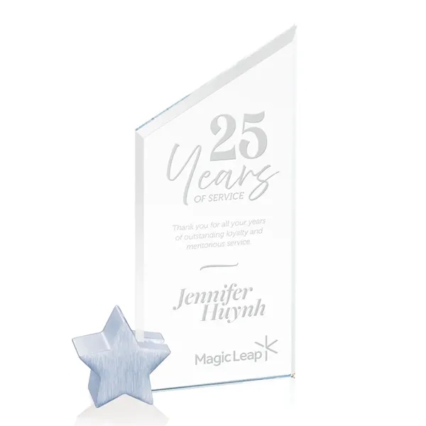 The Cooper features a slant topped 3/8" thick jade or starfire... from ASI 84592 St Regis Group / Prestige Glass