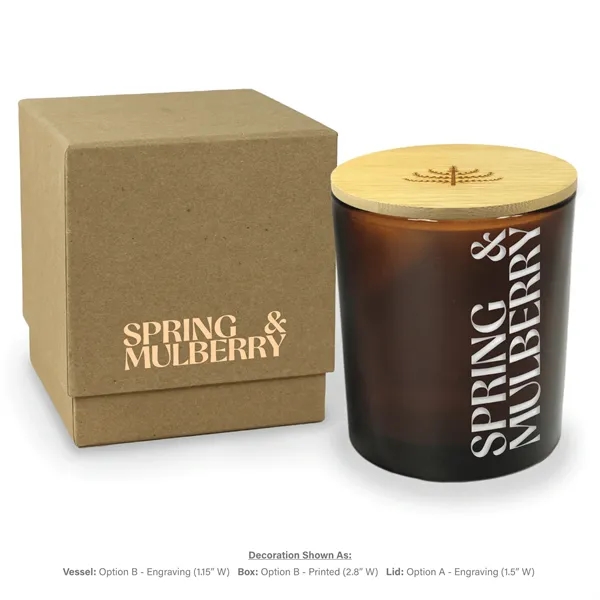 Amber glass provides an eco-chic, warm background for your engraved artwork... from ASI 38850 Bath Promotions / Bath Promotions