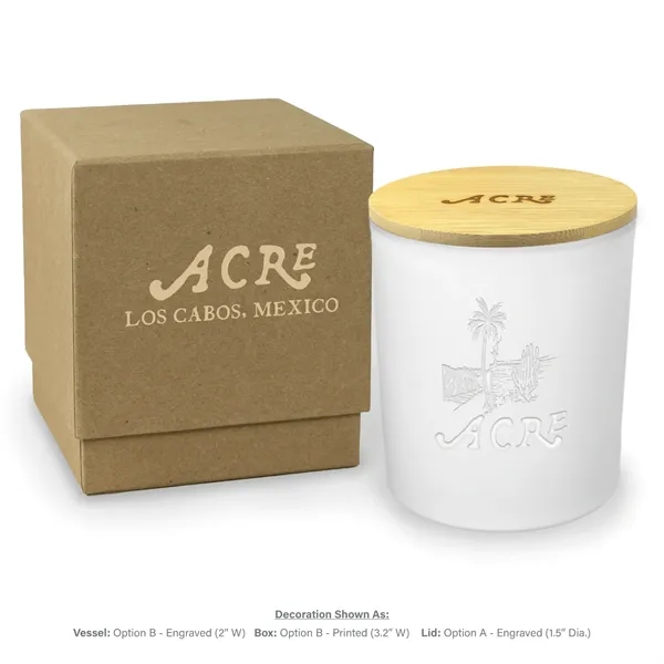 White glass creates a brilliant background for your laser engraved artwork... from ASI 38850 Bath Promotions / Bath Promotions