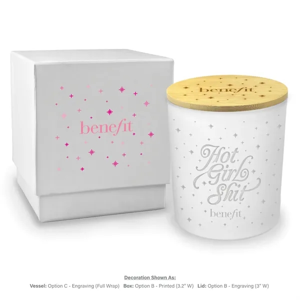 White glass creates a brilliant background for your laser engraved artwork... from ASI 38850 Bath Promotions / Bath Promotions