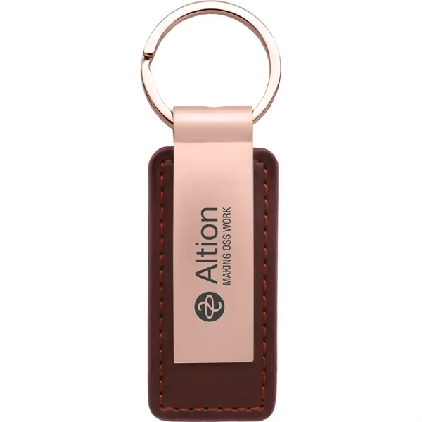 Leatherette & Metal Keychain.... from ASI 46755 Cosmo Promos