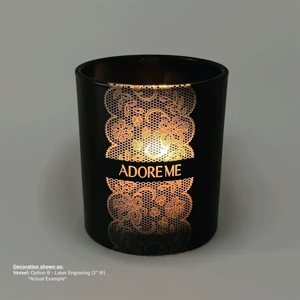 Black glass provides a rich, modern background for your engraved artwork... from ASI 38850 Bath Promotions / Bath Promotions