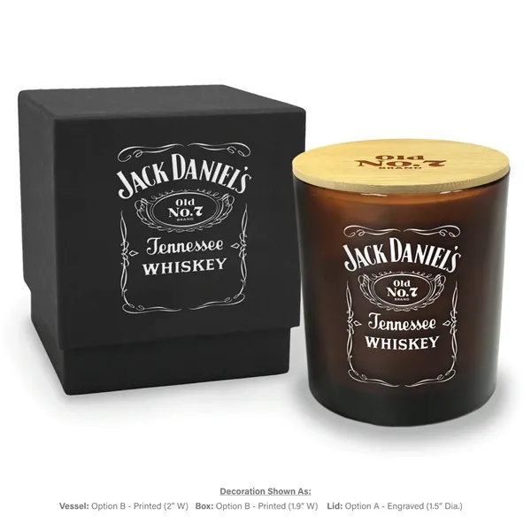 Eco-chic amber glass provides a muted background for your printed artwork... from ASI 38850 Bath Promotions / Bath Promotions