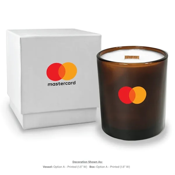 Eco-chic amber glass provides a muted background for your printed artwork... from ASI 38850 Bath Promotions / Bath Promotions