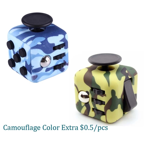 Multi-function, multi-sided fidget cube with stick, spinner, clicker and buttons.... from ASI 37218 Athena Promo (tm)