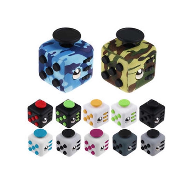 Multi-function, multi-sided fidget cube with stick, spinner, clicker and buttons.... from ASI 37218 Athena Promo (tm)