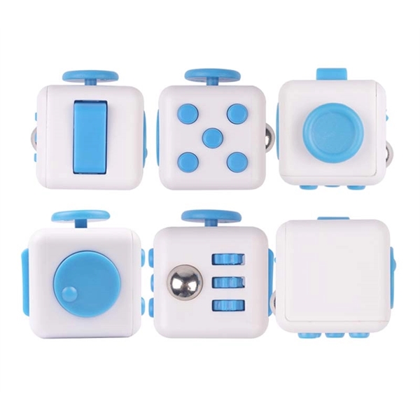 Multi-function, multi-sided fidget cube with stick, spinner, clicker and buttons.... from ASI 37218 Athena Promo (tm)